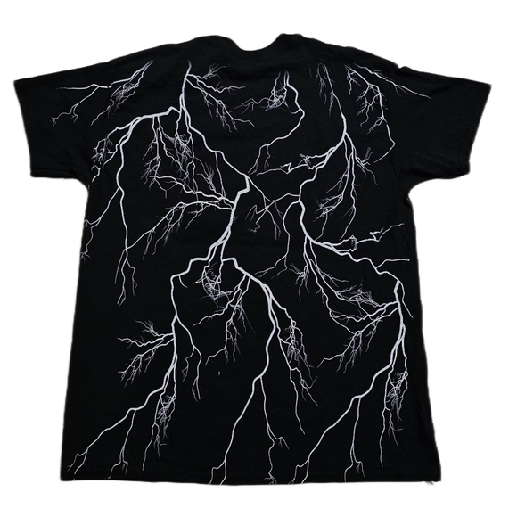 Seaworld Shamu Killer Whale Orca Lightning Graphics AOP Black T-Shirt Men Large - Picture 4 of 4